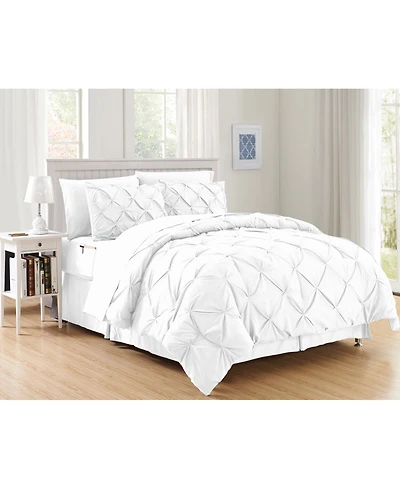 Elegant Comfort Pintuck 8-Pc. Comforter Set, Twin/Twin Xl