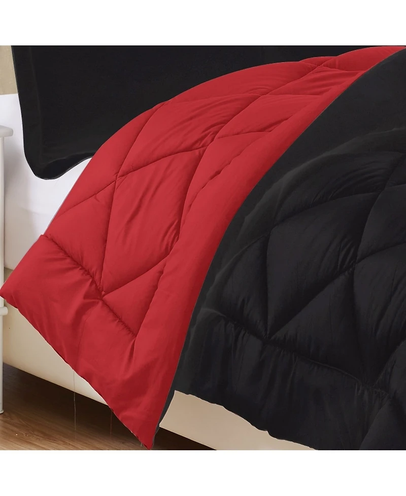 Elegant Comfort Reversible Down Alternative 3 Pc. Comforter Sets, Full/Queen