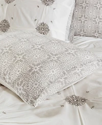Madison Park Malia Embroidered Cotton 4-Pc. Duvet Cover Set