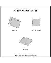 Intelligent Design Nash Reversible 3-Pc. Quilt Set, Twin