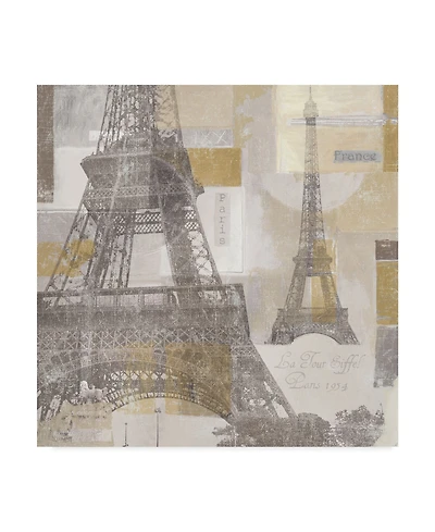 Lisa Audit 'Eiffel Tower Iii' Canvas Art - 18" x 18"