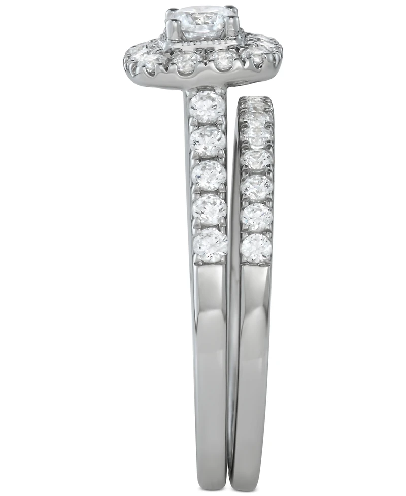 Diamond Halo Bridal Set (1 ct. t.w.) 14k White