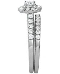 Diamond Halo Bridal Set (1 ct. t.w.) 14k White