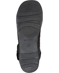 Journee Collection Women's Jester Wide Calf Rouched Buckle Mid Shaft Boots