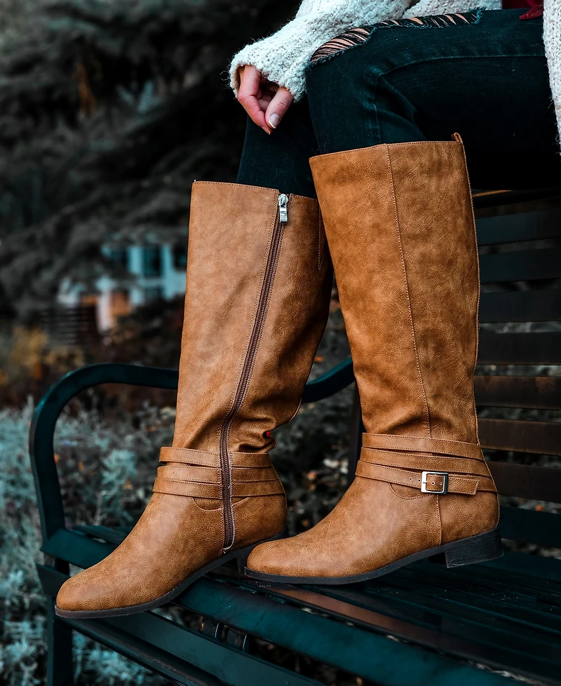 Journee Collection Women's Ivie Knee High Riding Boots