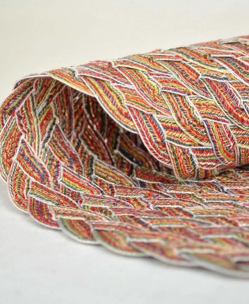 Variegated Round Braided Placemat, Set of 6