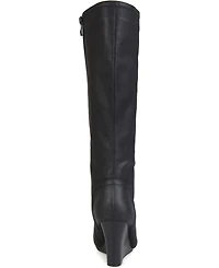Journee Collection Women's Langly Knee High Wedge Boots