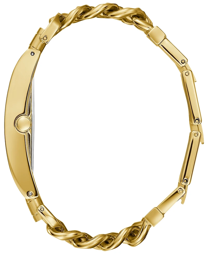 Guess Gold-Tone Stainless Steel Chain Bracelet Watch 39x47mm