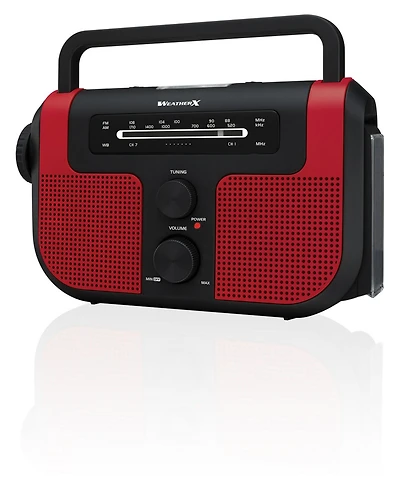 WeatherX Weatherband Am/Fm Radio with Flashlight, Lantern, and Phone Charger, WR383R