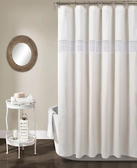 Lush Decor Dana Lace Shower Curtain, 72" x