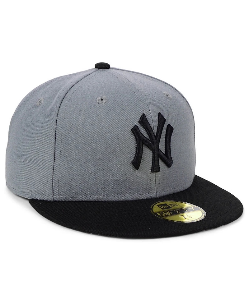 New Era York Yankees Basic Gray Black 59FIFTY Fitted Cap