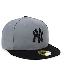 New Era York Yankees Basic Gray Black 59FIFTY Fitted Cap