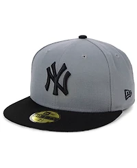 New Era York Yankees Basic Gray Black 59FIFTY Fitted Cap