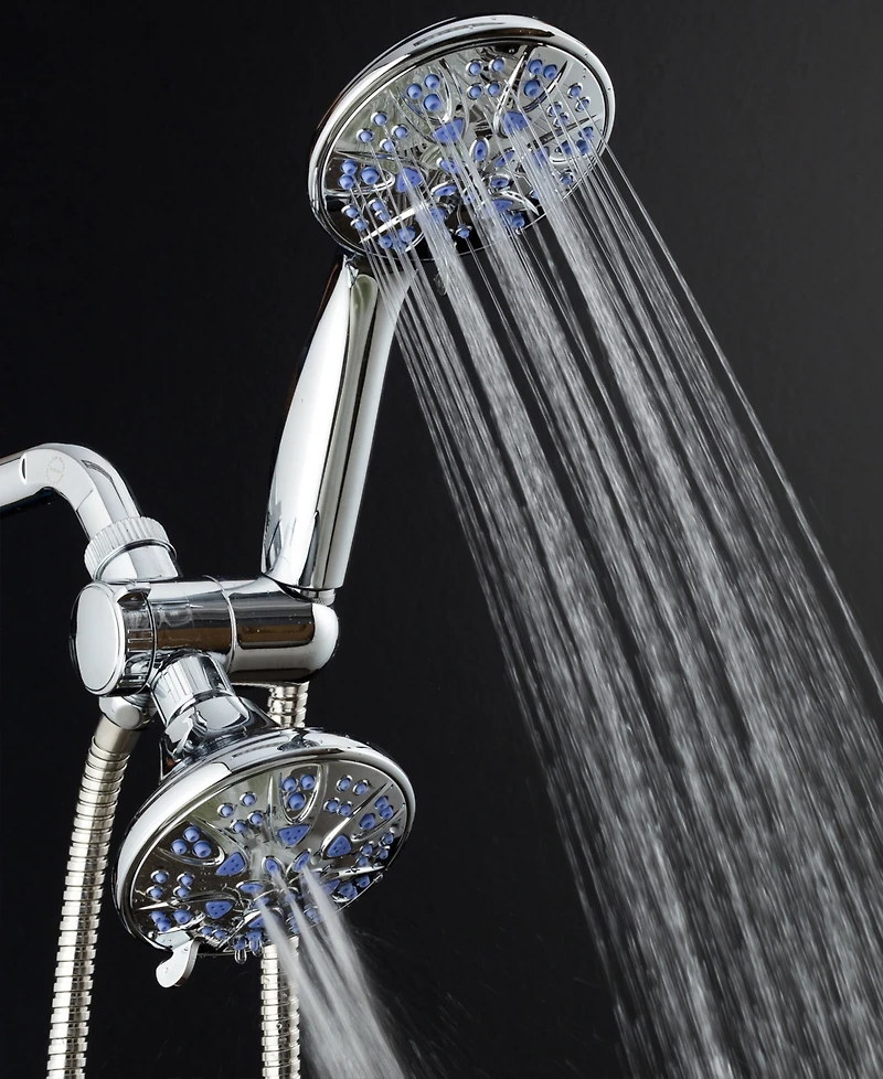 AquaDance Antimicrobial 30-setting Shower Combo Sunset Blue Jets