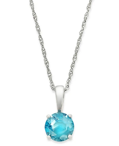 Birthstone Pendant 14k Gold or White