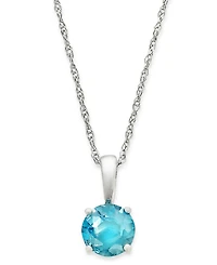 Birthstone Pendant 14k Gold or White