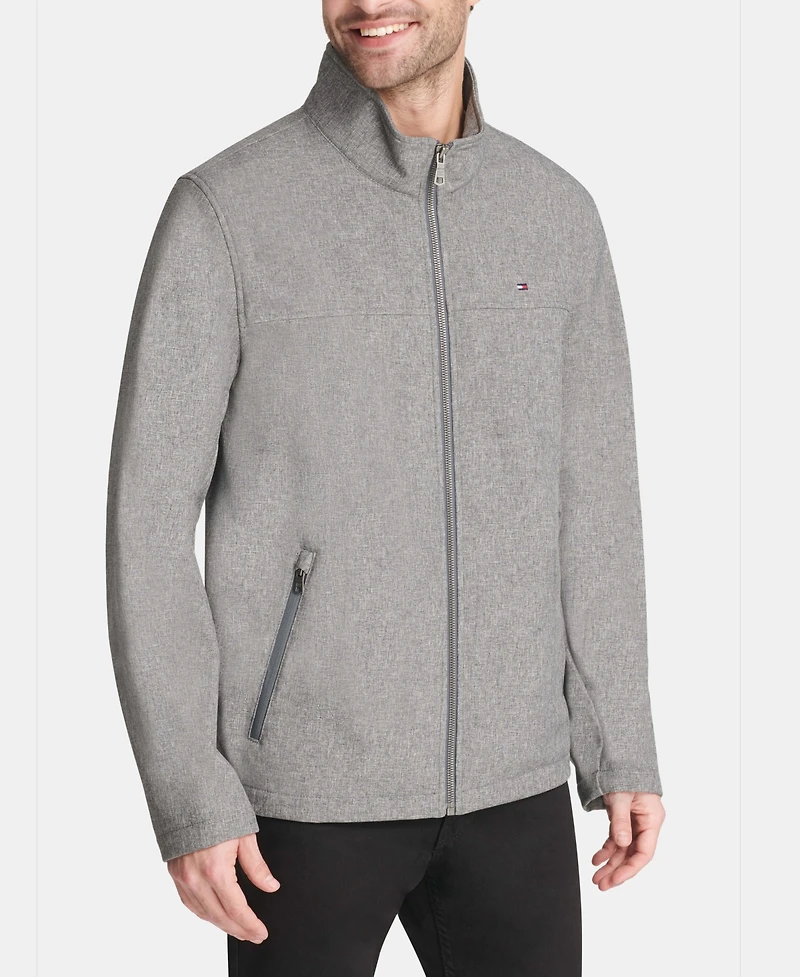 Tommy Hilfiger Men's Soft-Shell Classic Zip-Front Jacket