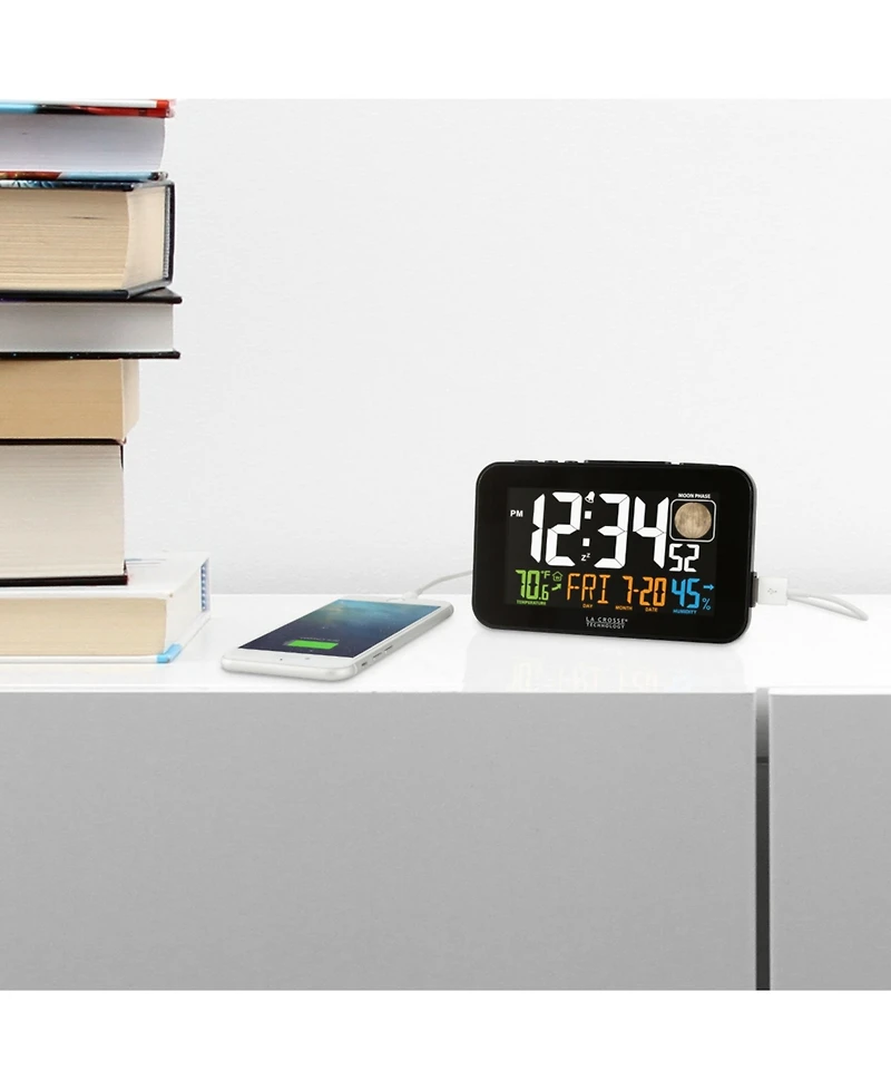 La Crosse Technology Color Led Alarm Clock with Usb Charging Port