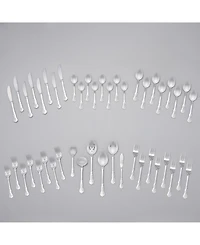 Riverridge Bouquet 46 Piece Monogrammed Flatware Set - D, Service for 8