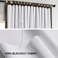 Half Price Drapes Java Signature Extra Wide Velvet Blackout Curtain