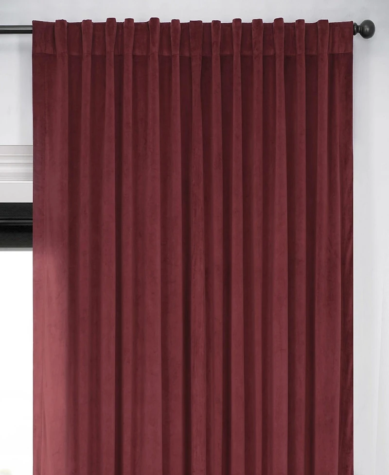 Half Price Drapes Signature Extra Wide Velvet Blackout Curtain