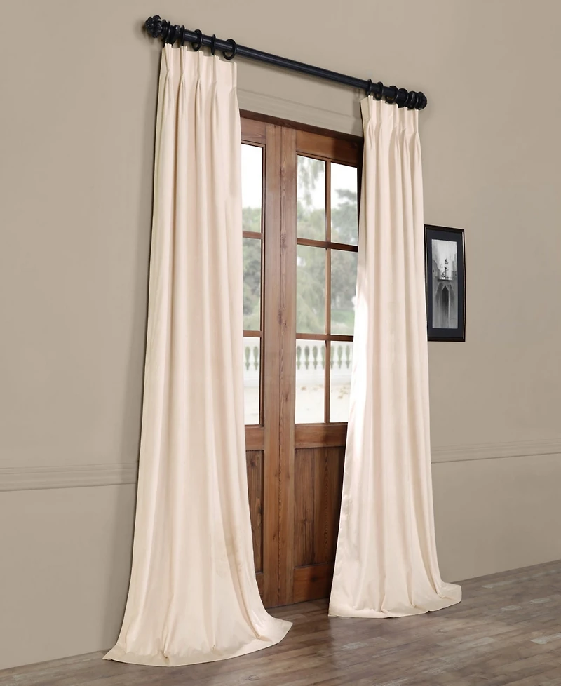 Half Price Drapes French Pleat Signature Velvet Blackout Curtain