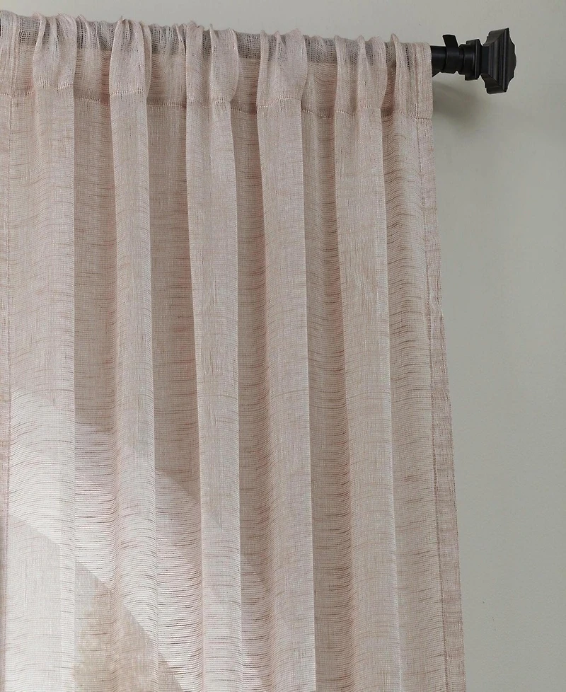Half Price Drapes Open Weave Linen Blend Sheer Curtain