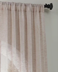 Half Price Drapes Open Weave Linen Blend Sheer Curtain