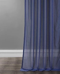 Half Price Drapes Textured Faux Linen Sheer Curtain