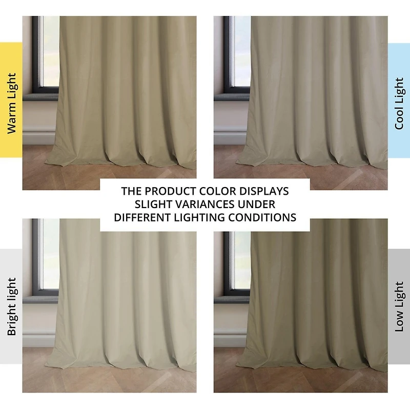 Half Price Drapes Heritage Plush Velvet Room Darkening Curtain