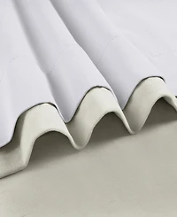 Half Price Drapes Warm Off White Signature Extra Wide Velvet Blackout Curtain