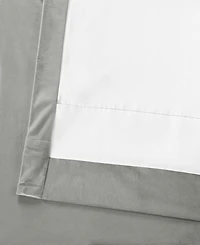 Half Price Drapes Silver Grey Signature Velvet Blackout Curtain
