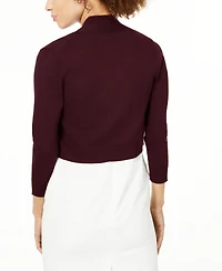 Calvin Klein Women's Open-Front 3/4-Sleeve Knit Cropped Shrug