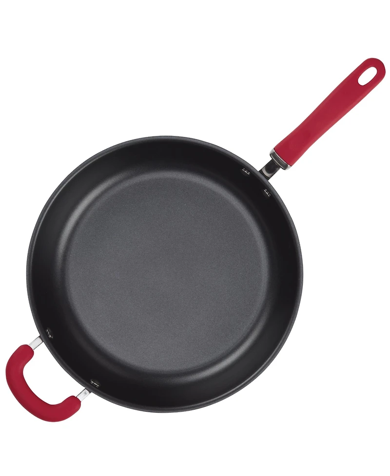Rachael Ray Create Delicious Hard-Anodized Aluminum 12.5" Nonstick Deep Skillet