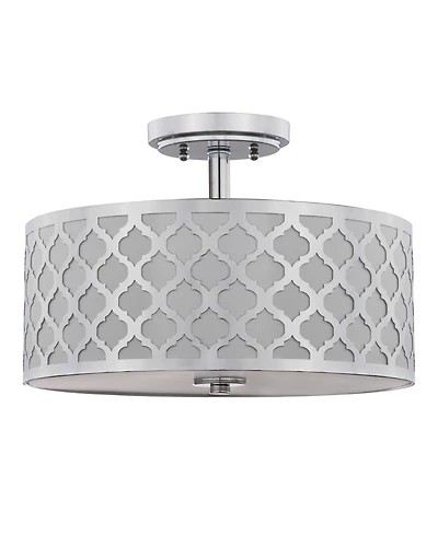 Safavieh Kora Quatrefoil 3 Light 15"D Gold Flush Mount