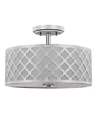 Safavieh Kora Quatrefoil 3 Light 15"D Gold Flush Mount