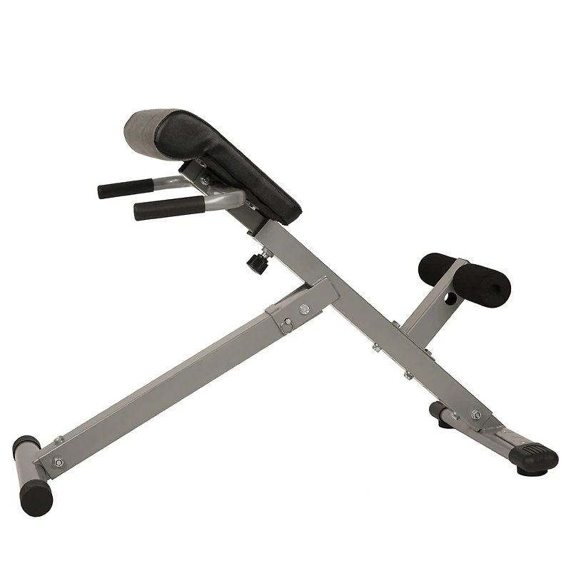 Sunny Health & Fitness 45° Hyperextension Roman Chair Machine, Height Adjustable Home Exercise Sport Bench, Foldable, Sf-BH6629