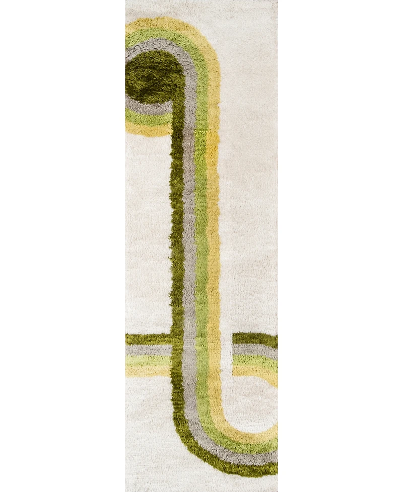 Novogratz Retro Ret-3 Green 2' x 3' Area Rug