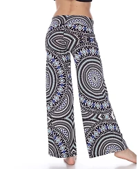 White Mark Geometric Print Palazzo Pants