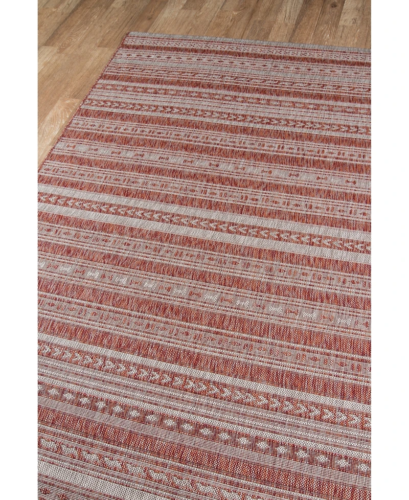 Novogratz Villa Vi-04 Copper 3'3" x 5' Outdoor Area Rug