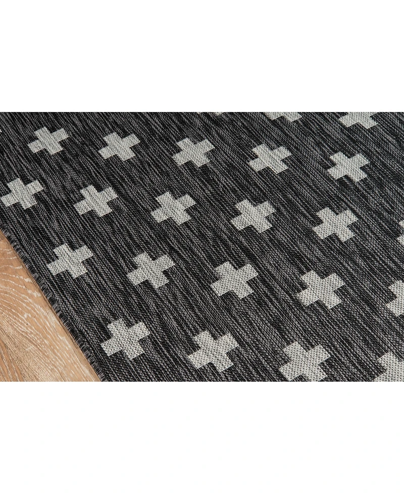 Novogratz Villa Vi- Charcoal 3'11" x 5'7" Outdoor Area Rug