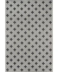 Novogratz Villa Vi- Gray 6'7" x 9'6" Outdoor Area Rug