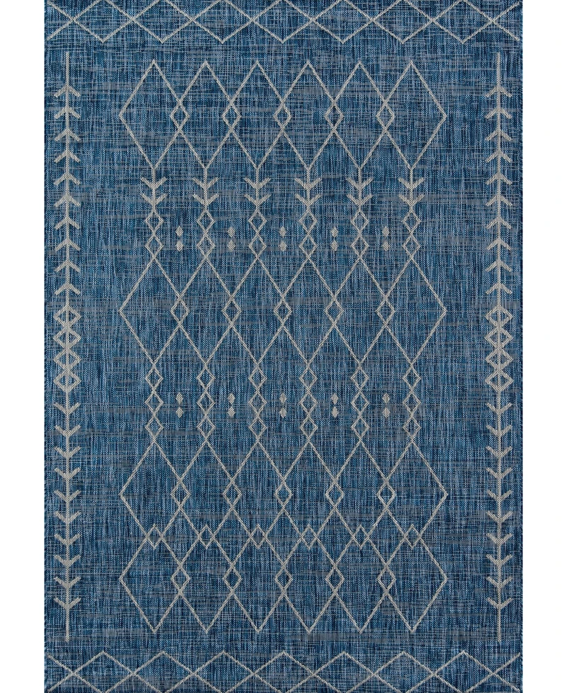 Novogratz Villa Vi-08 Blue 2'7" x 7'6" Outdoor Area Rug