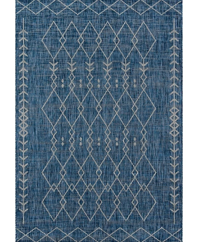 Novogratz Villa Vi-08 Blue 2'7" x 7'6" Outdoor Area Rug