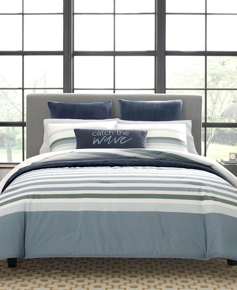 Closeout! Nautica Lansier Reversible 3-Piece Comforter Set, King