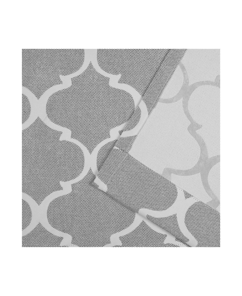 Nicole Miller Treillage Woven Blackout Hidden Tab Top 52" X 96" Curtain Panel Pair