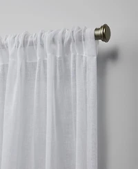 Nicole Miller Belfry Sheer Rod Pocket Top 50" X 84" Curtain Panel Pair