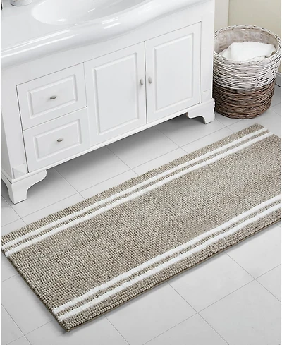 Vcny Home Stripe Noodle 24" x 60" Bath Rug