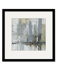 Courtside Market Midtown Bridge Ii 16" x 16" Framed and Matted Art