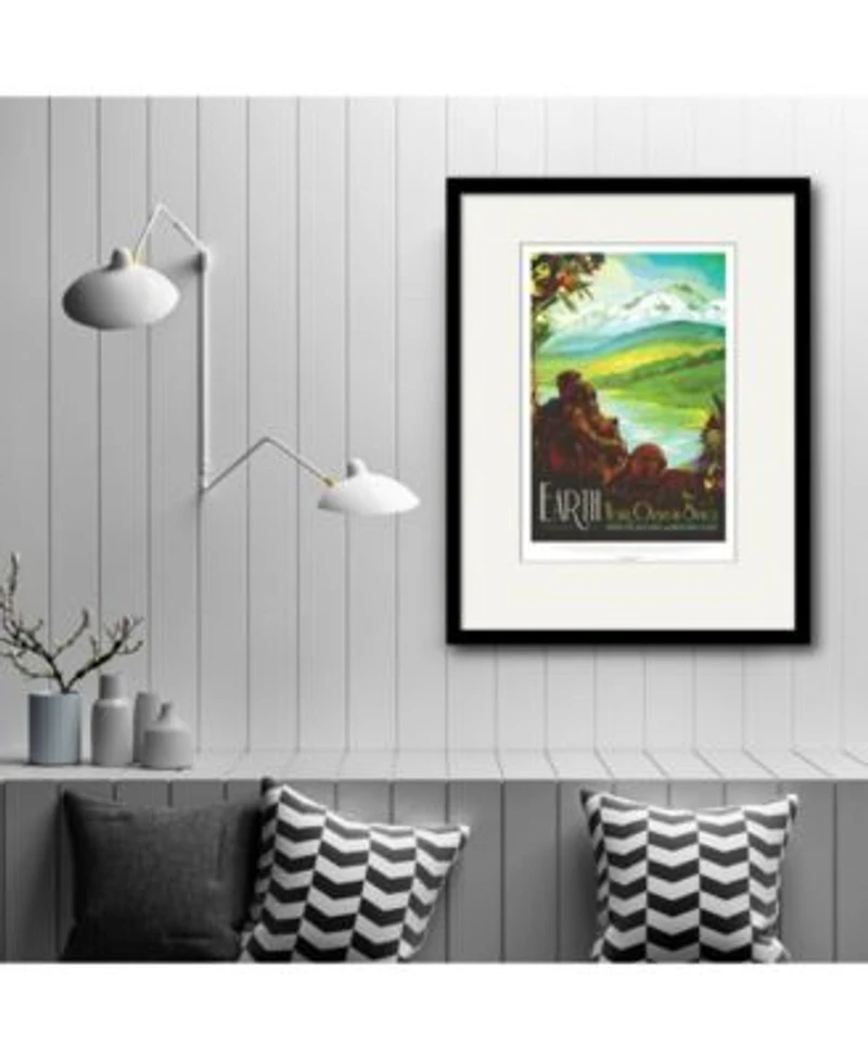 Courtside Market Earth Your Oasis In Space Framed Matted Art Collection